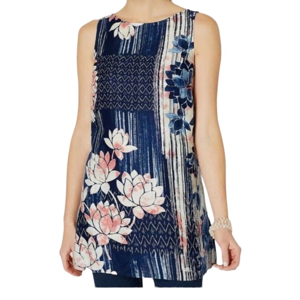 Pure Jill Lotus Flowers Blouse